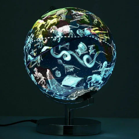 LZINA™ | World Globe Led Constellation Map & Night Light