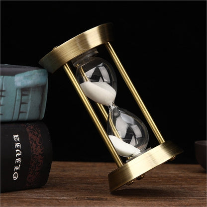 LZINA™ | 3/5/10 Minutes Retro Metal Craft Hourglass Pendulum Home Office Desktop Arrangement Ornament Sand Timer Sand Glass Decoration