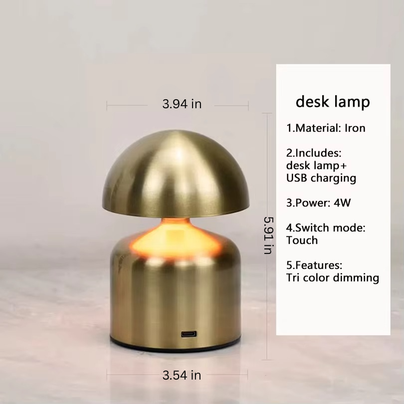 LZINA™ | Versatile LED Touch Bedside Lamp - 3-Color Dimmable Night Light