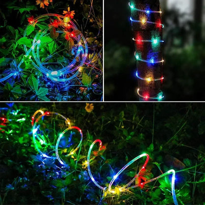 LZINA™ | LED Solar String Lights - Outdoor Waterproof Lights for Christmas, Garden, Lawn, Trees, Fence, and Pathway Decor