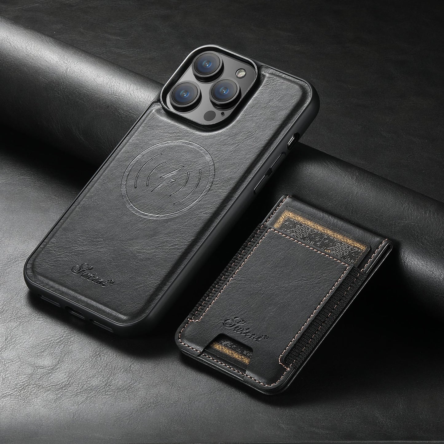 LZINA™ | Leather phone case with card holder and MagSafe compatibility