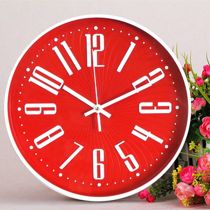 BowLift | Large Letter Classroom Silent Clock 30 cm Battery Operated