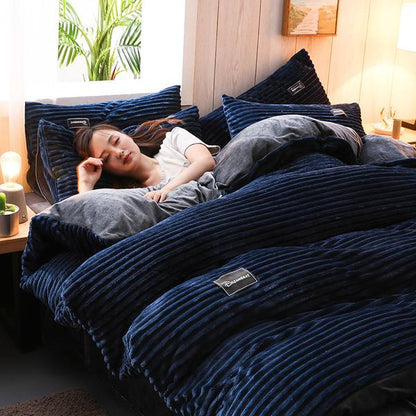 LZINA™ | Thickened Corduroy Velvet Bedding Set