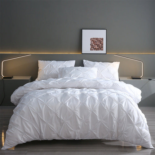 BowLift 丨 Embroidered Craft Three-piece Bedding Set (Pillowcase & Quilt Cover)