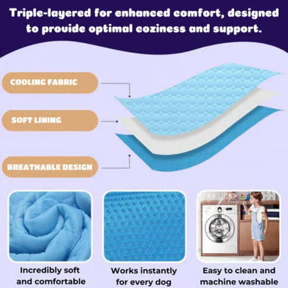 LZINA™ | Cooling Mat for Dogs (4x More Effective)