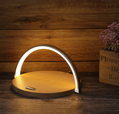 LZINA™ | Bowlight Design 3-in-1 Night Light – Wireless Charger & Lamp