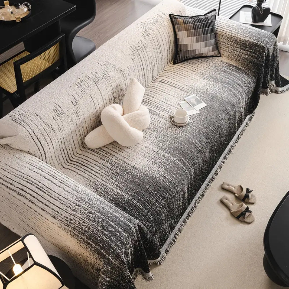 BowLift | Neutral Tone Chenille Sofa Cover