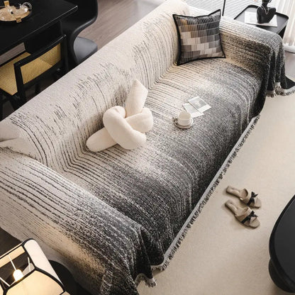 BowLift | Neutral Tone Chenille Sofa Cover
