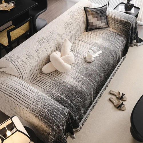 BowLift | Neutral Tone Chenille Sofa Cover