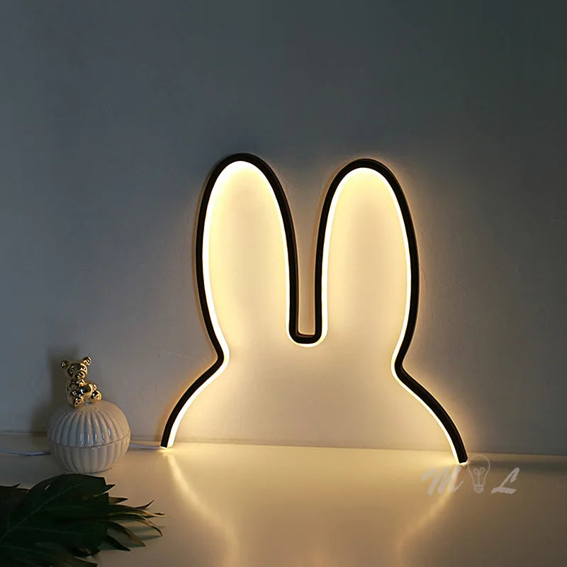 LZINA™ | USB rechargeable rabbit night light with color change function