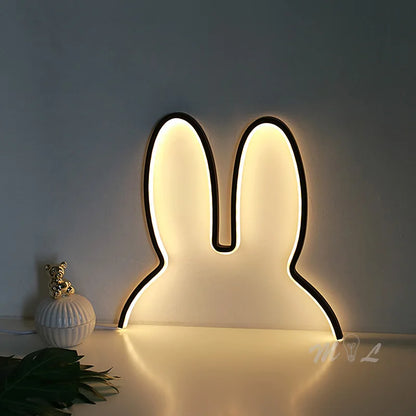 LZINA™ | USB rechargeable rabbit night light with color change function
