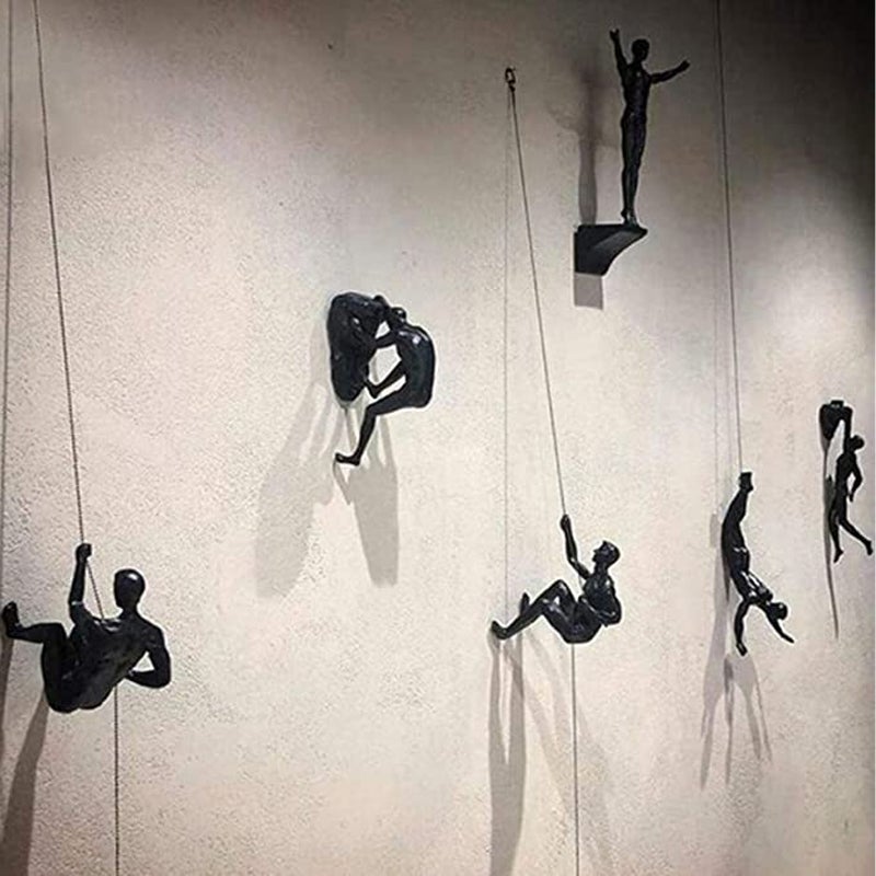 LZINA™ | Climbing wall hanging statues