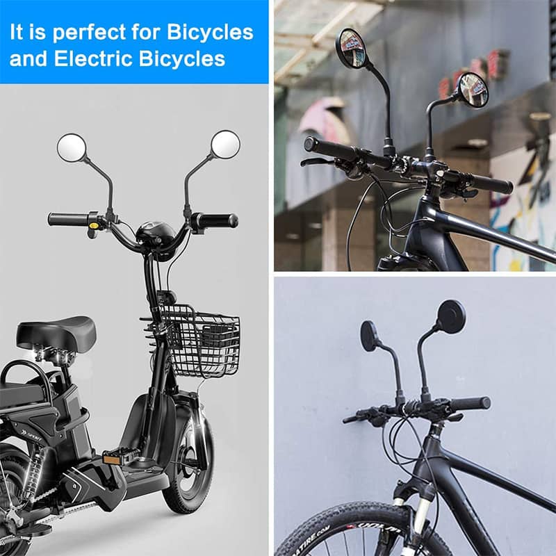 FlexiView bicycle mirror with long bracket | Bowlift