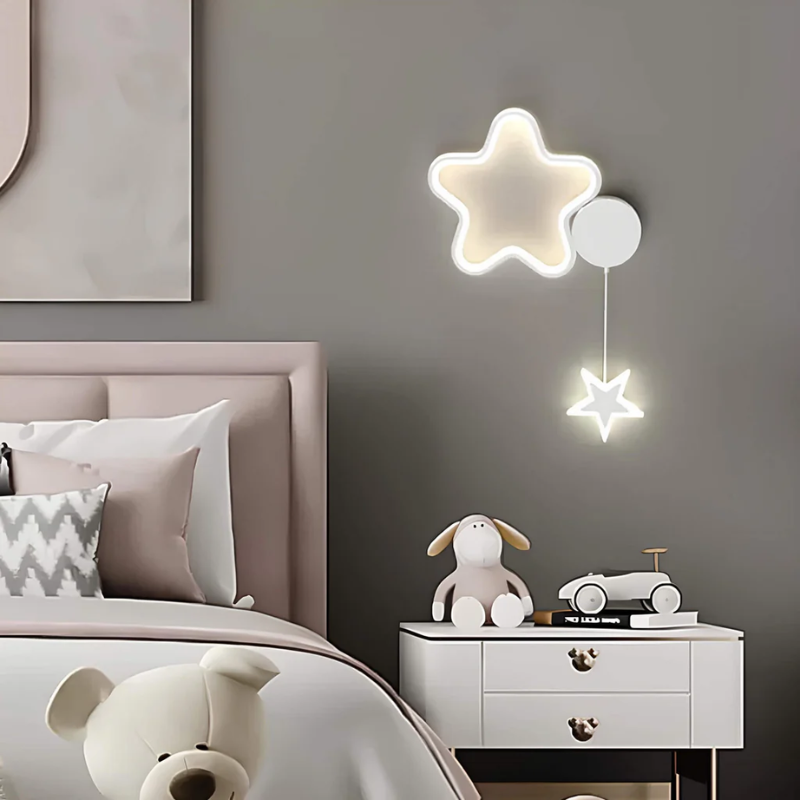 BowLift DreamLight: Enchanting Wall Lamp with Clouds, Stars and Moon