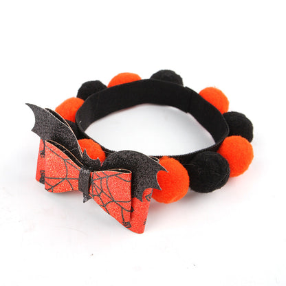 BowLift | Halloween Pet Collar – Adjustable Dog and Cat Neck with Pumpkin and Skull Designs