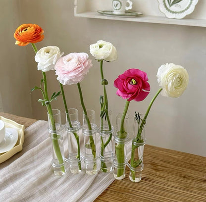 LZINA™ | Flexible Flower Vases with Hinges | Modern Glass Tube Vase