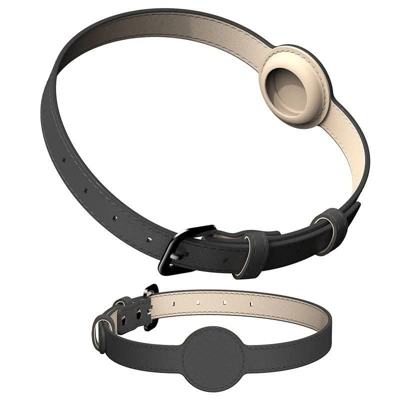 BowLift | EDOUARD – Elegant dog collar with AirTag holder & weatherproof design