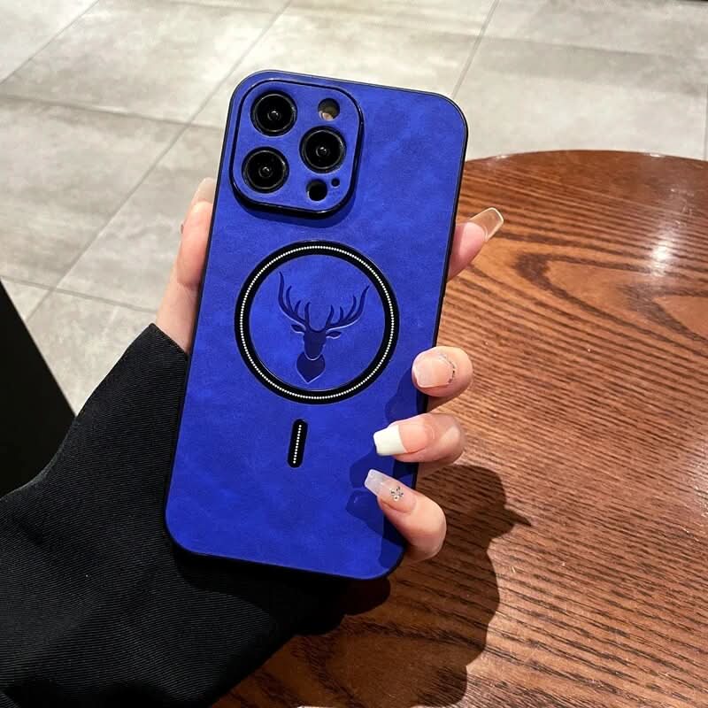 LZINA™ | Deer Leather iPhone Case MagSafe Wireless Charging