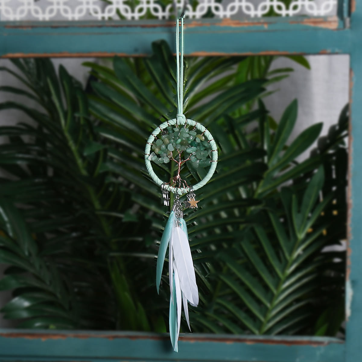 LZINA™ | Tree of Life Gemstone Dreamcatcher Hanging Jewelry
