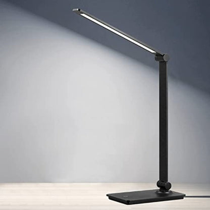 BowLift LED Desk Lamp with Touch Control, 3 Brightness Levels, Dimmable Adjustable Arm, Foldable Lamp for Desk, Bedroom and Office