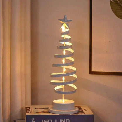 LZINA™ | Spiral LED Light Christmas Tree Decoration Night Light Ornaments