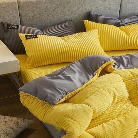 LZINA™ | Thickened Corduroy Velvet Bedding Set