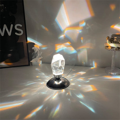 BowLift Crystal Bedside Lamp — Elegant Nightstand Lighting with a Sparkling Crystal Accent