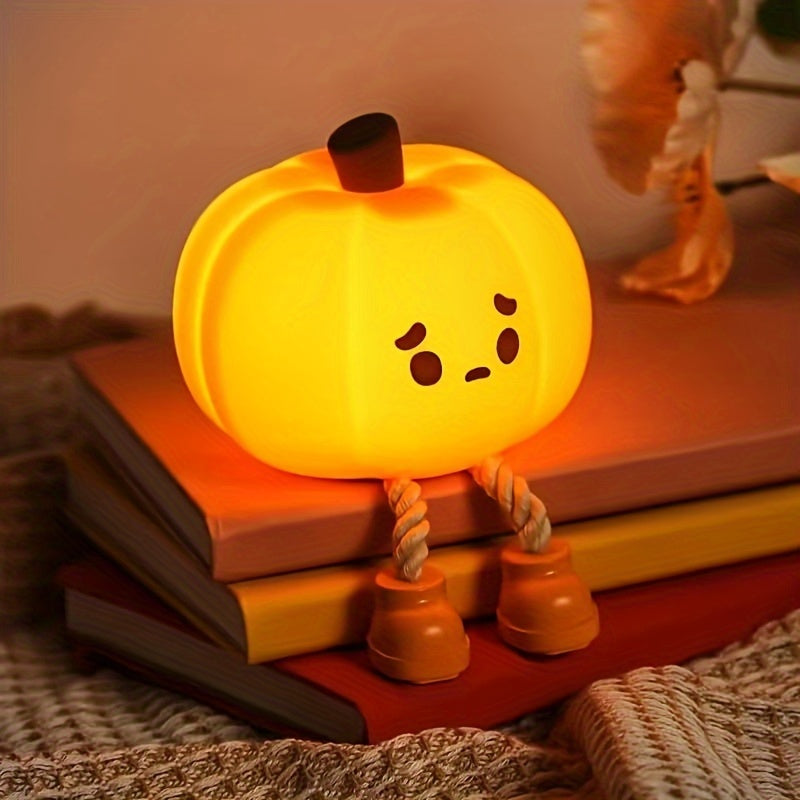 LZINA™ | LED night light in the shape of a pumpkin, USB rechargeable