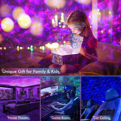 BowLift 4-in-1 Star & Galaxy Projector with Built-in Bluetooth Speaker