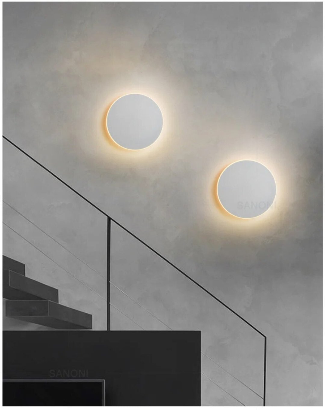 BowLift Sleeksphere Round LED Wall Light – Modern Circular LED Wall Sconce