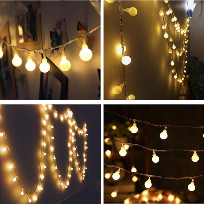 BowLift Mini Globe Light Chain – Delicate Globe String Lights for Cozy Ambiance