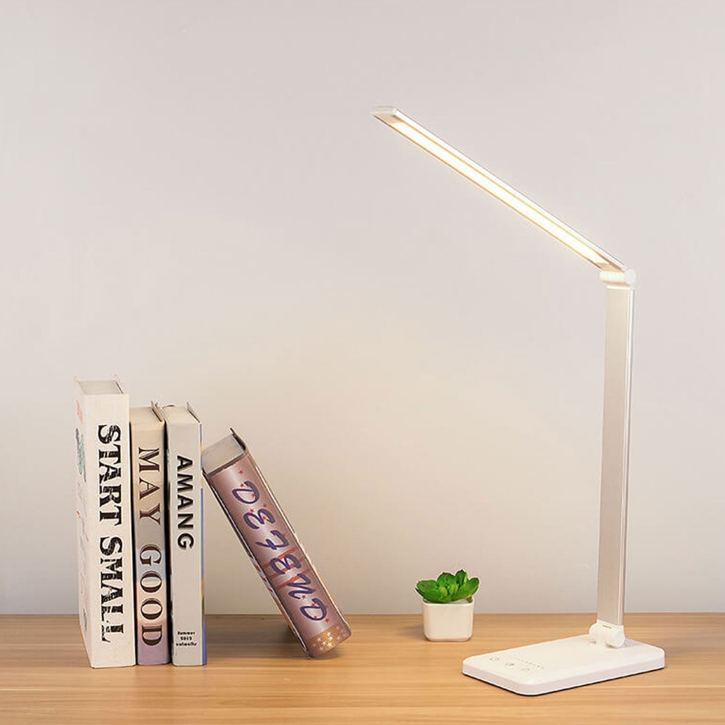 BowLift Nordic Foldable Touch Dimmable LED Desk Lamp — Creative, Space-Saving Desk Lighting