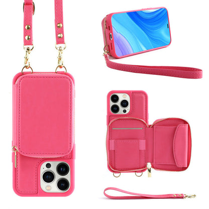 LZINA™ | Phone case with wallet & sling, crossbody handbag