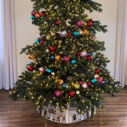 BowLift | LED Gingerbread House Christmas Tree Collar Tree Skirt