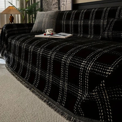 BowLift | Chesterfield Plaid Sofa Cover