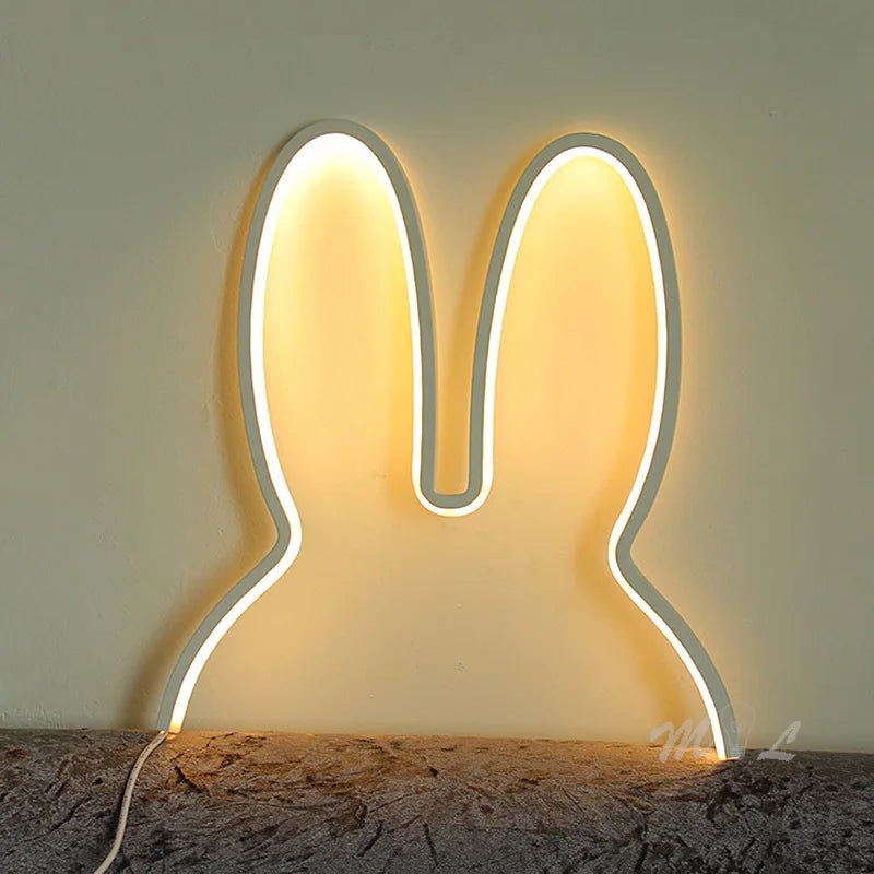 LZINA™ | USB rechargeable rabbit night light with color change function