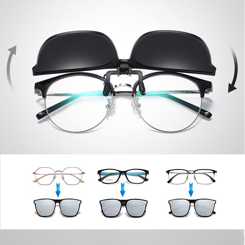 LZINA™ | New polarized clip-on flip-up sunglasses