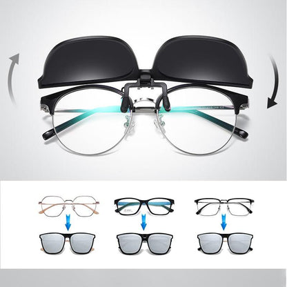 LZINA™ | New polarized clip-on flip-up sunglasses
