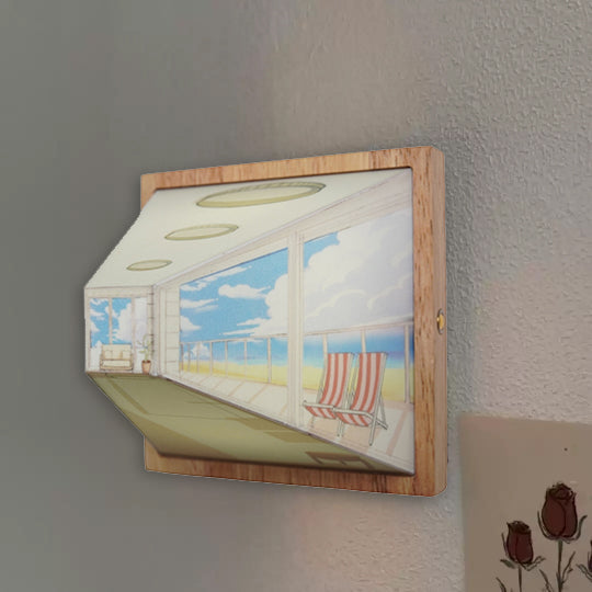 BowLift 3D Glasses-Free Optical Illusion Wall Lamp & Night Light — Gallery-Style Illumination