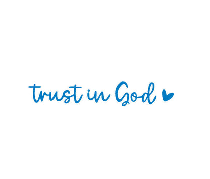 BowLift | “Trust in God” Rear-View Mirror Decal