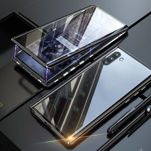 BowLift | Magnetic tempered glass double-sided phone case for Samsung