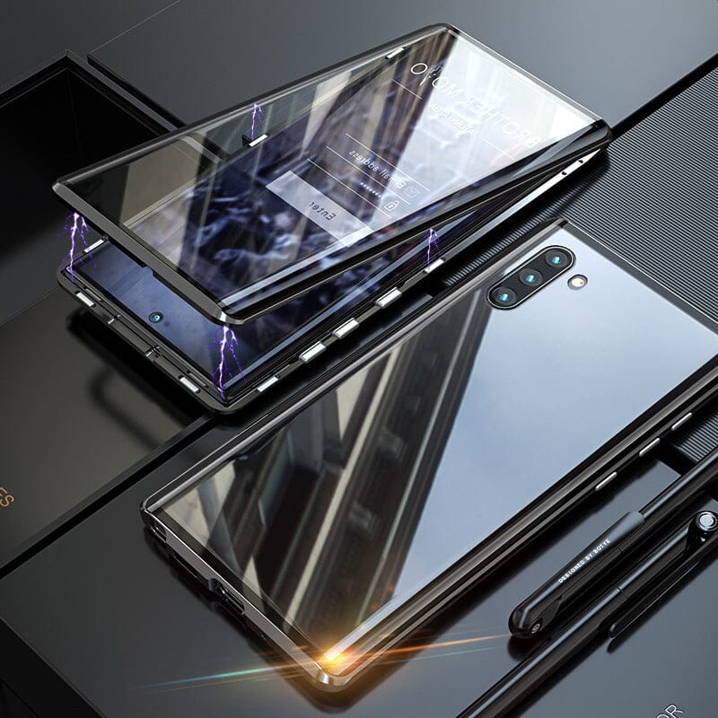 LZINA™ | Samsung magnetic tempered glass double-sided phone case