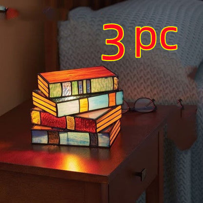 BowLift Desk Lamp with Stacked-Book Design for Stylish Illumination