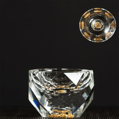 BowLift | 50ml diamond-cut crystal drinking glasses vodka shot glasses wine glasses whiskey glasses spirits sake soju brandy tea cup
