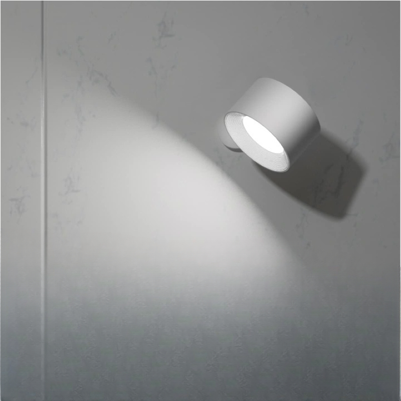 BowLift Wireless LED Wall Lights – Rechargeable Battery, Wall-Mounted with 360° Rotatable Magnetic Ball, 3 Color Temperatures & 3 Brightness Levels, Ideal for Study, Reading, and Nightstands