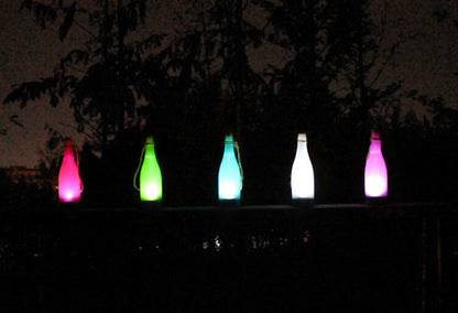 LZINA™ | 5 Piece Solar Wine Bottle Light Outdoor Decoration Plastic LED Hanging Light