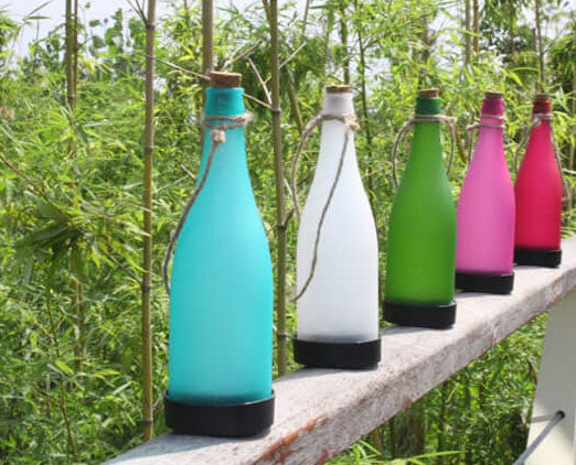 LZINA™ | 5 Piece Solar Wine Bottle Light Outdoor Decoration Plastic LED Hanging Light
