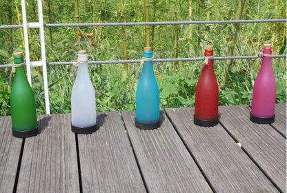 LZINA™ | 5 Piece Solar Wine Bottle Light Outdoor Decoration Plastic LED Hanging Light