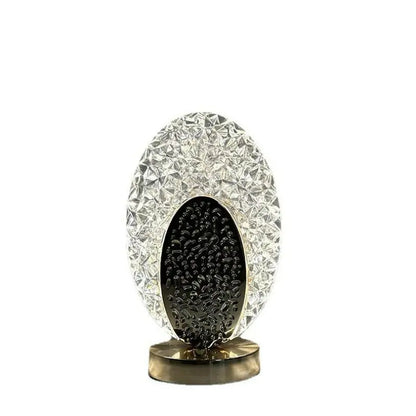 BowLift Peacock Table Lamp - Modern Luxury with CrystalGlow