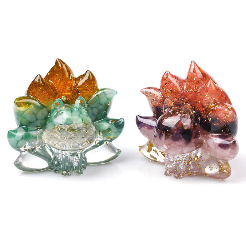LZINA™ | Nine-Tailed Fox Gemstone Decoration